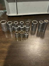 Vintage S-K Tools SK Wayne 12 Socket Set  1/4" 3/8” 1/2” USA Made Lot