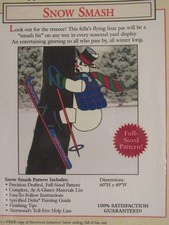 SNOW SMASH Sherwood Industries - 60"x49" SNOWMAN SKIS Woodworking PATTERN NEW