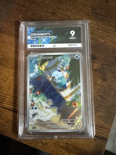 Oshawott Illustration Rare Pokemon TCG White Flare 105/086 English Edition Ace 9