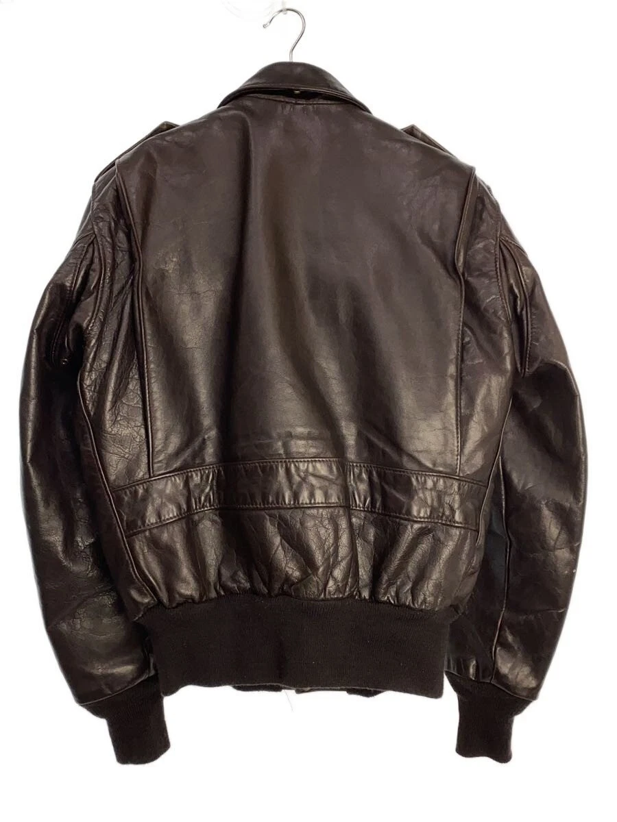 Chaqueta de cuero Schott Blouson 40 gamuza marrón