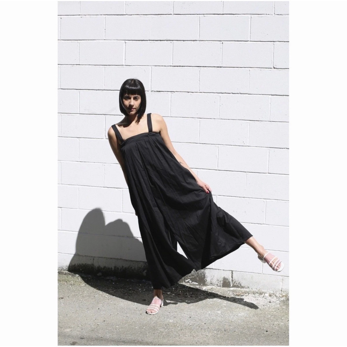 Black Crane Linen Jumpsuits & Rompers for Women for sale | eBay