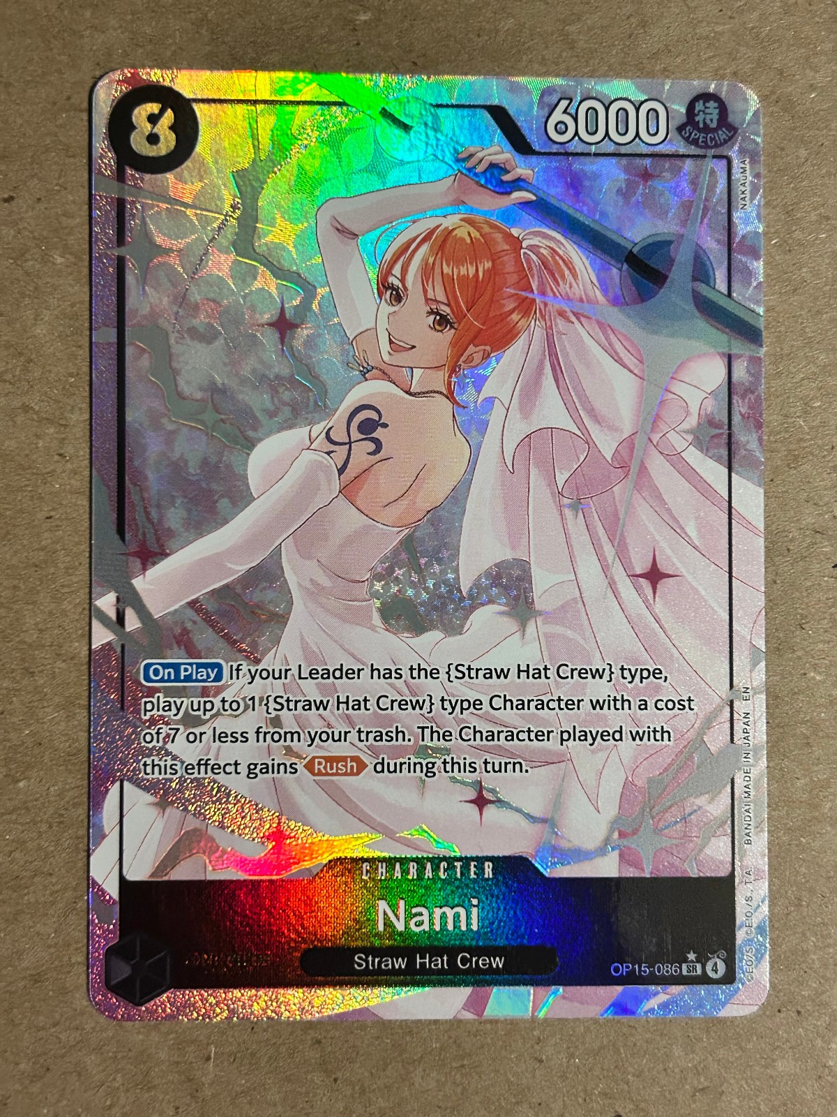 Nami OP15-086 Alt Art Foil One Piece Kami's Island NM