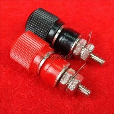 New 2PCs speaker Audio Cable Binding Posts Insulated Banana Plug #qm