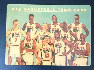 ks 1992 Skybox USA Basketball Team Card Michael Jordan Magic Bird *Yellowing