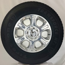 New Takeoff 18" Dodge Ram 2500 3500 OEM Polished Wheels Firestone 275/70R18 Tire