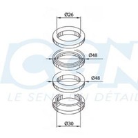 Lenkkopflager Mecaboite Teknix Passend FüR Xpower/Tzr 04-