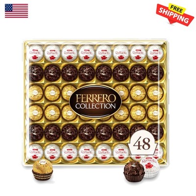 Luxury Assorted Chocolate Gift Box - 48 Count Ferrero Rocher & Raffaello