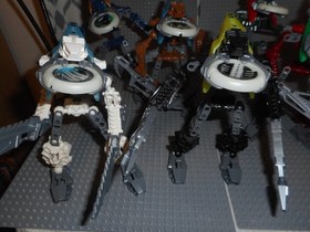 Lego Bionicle Metru Nui VAHKI (8614 - 8619) Set of 6 with Glow in the Dark Disks