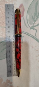 Waterman Phileas Marble Red Ball Point Pen France Made