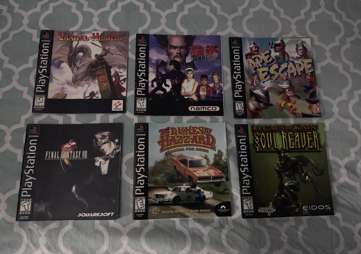 Sony PlayStation 1 Manuals, Inserts & Box Art in English for sale
