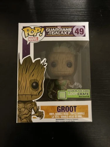 Funko Pop! Vinyl: Marvel - Groot - (Glow) - Loot Crate (Exclusive) #49