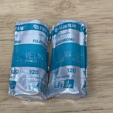 2 Rolls Fujifilm Fujichrome Velvia RVP 120 Film Expired 2002