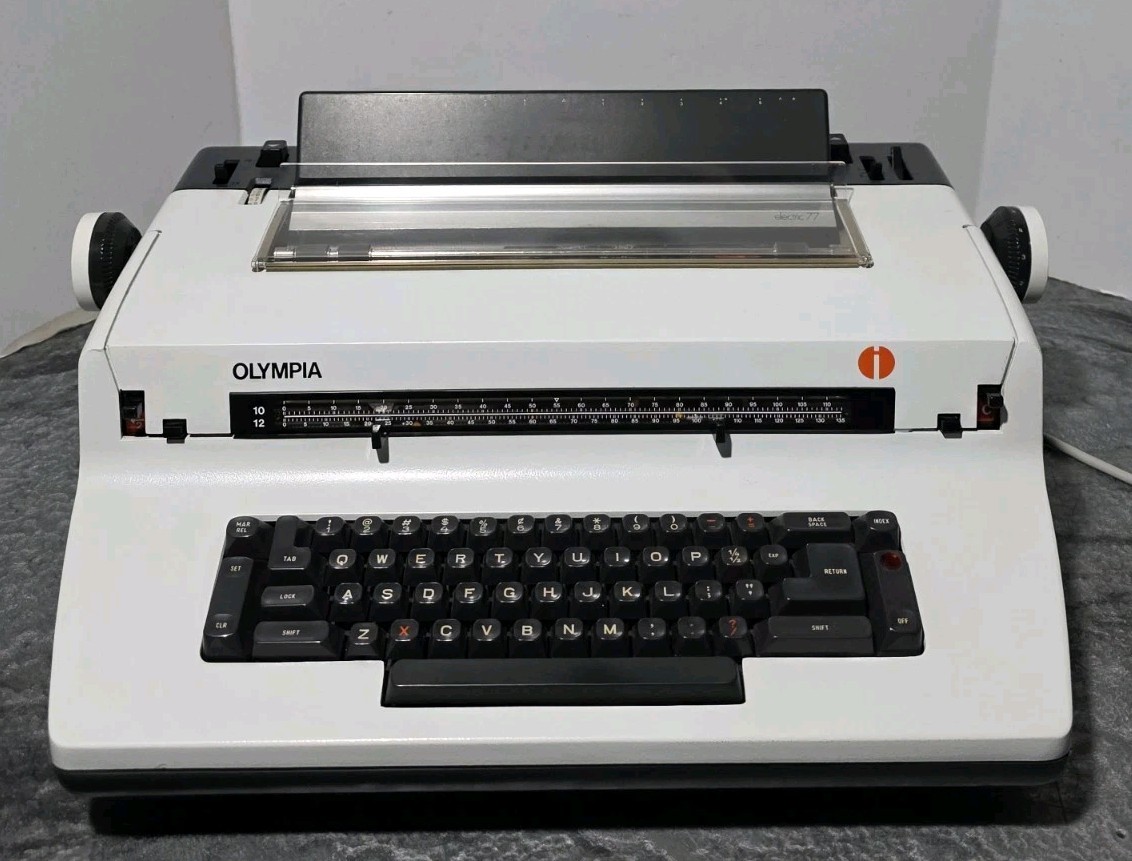 Olympia International Typewriter Electric 77- Heavy Duty, Tested