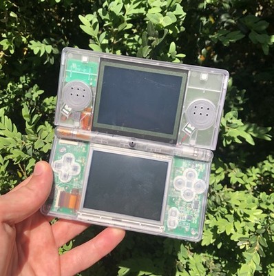  Nintendo DS Lite Transparent  l Custom Mod l NEU aufgebaut  