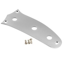 Musiclily Pro Chrome Steel 3 Hole Control Plate For Mustang Electric Guitar