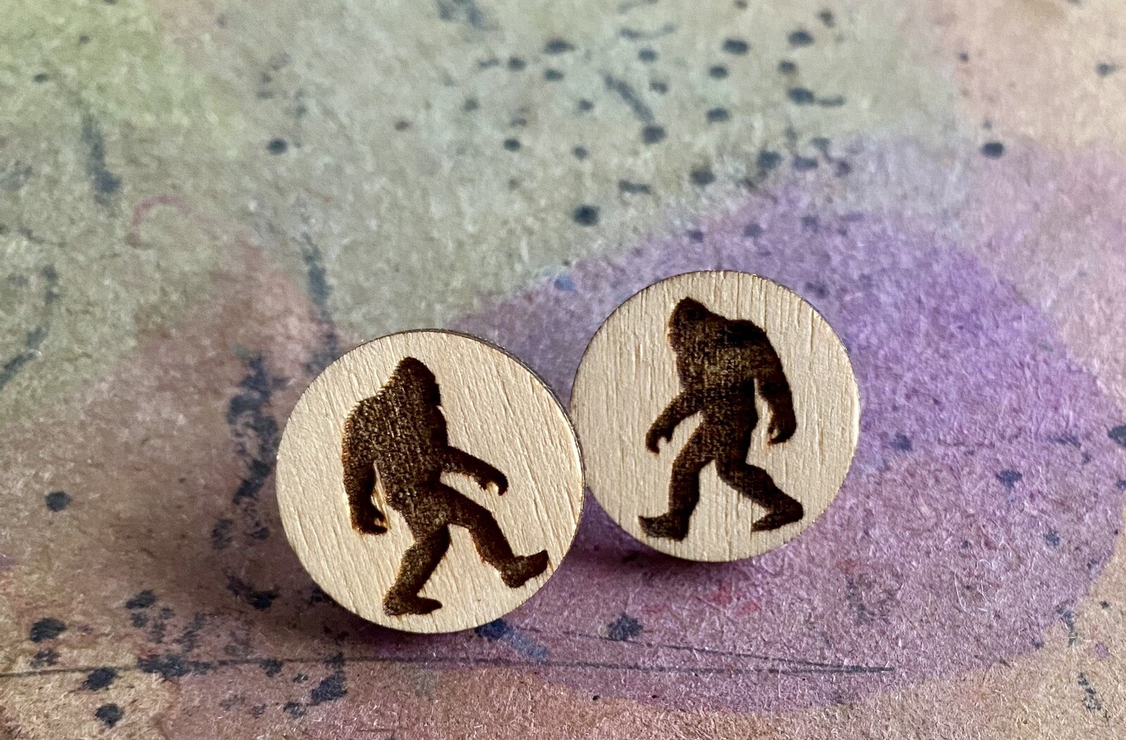 Wooden Stud Earrings – Natural Style for Everyday Wear-image