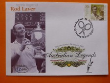 2003 ALPHA AUSTRALIAN TENNIS LEGENDS ROD LAVER P&S FDC