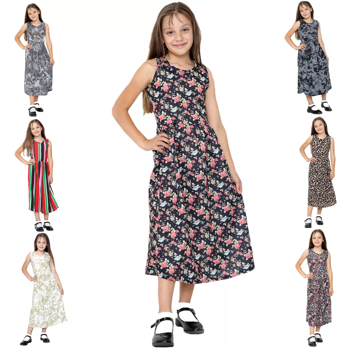 Fancy top cotton dresses