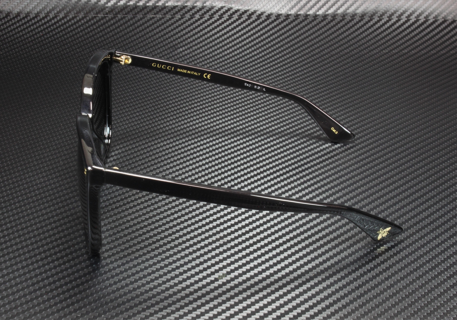 GUCCI GG0022S 001 Cat Eye Black Grey 57 mm Women's Sunglasses