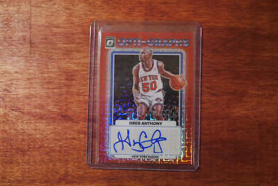 Greg Anthony Opti-Graphs Autograph New York Knicks (22-23 Panini Optic)(Prizm)