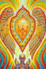 Psychedelic Trippy Visual Abstract Modern Print Wall Art Home - POSTER 20x30