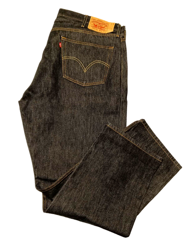 Vintage Levis 501 XX Button Fly Jean 42x32 Straight Black Wash - Picture 2 of 22