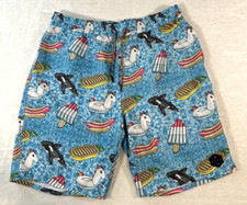 NEFF Unicorn Popsicles Hotdogs Pool Swim Trunks Mens XL Waist Boardshorts