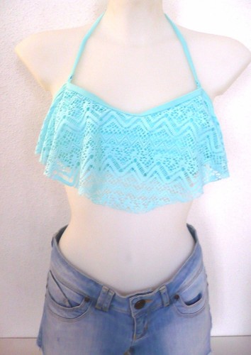 Taille M/ L 38 40 haut top de Maillot de bain avec dentelle - Picture 6 of 6
