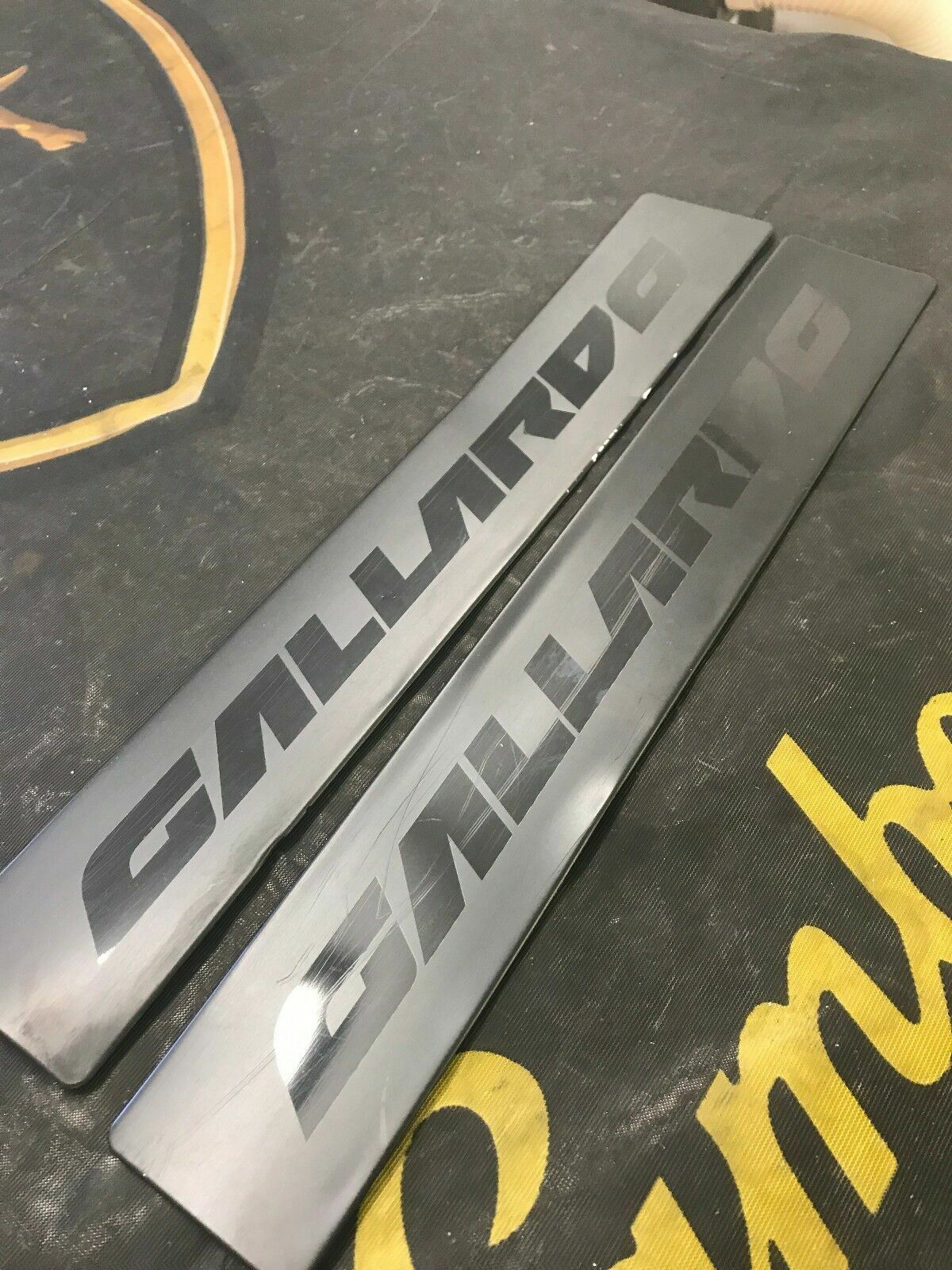 LAMBORGHINI GALLARDO DOOR SILL SCUFF PLATE SET OEM 400853373