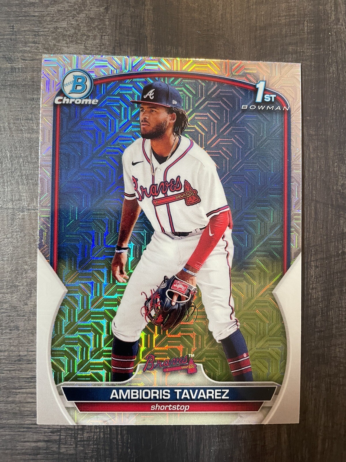 2023 Bowman Ambioris Tavarez 1st MOJO REFRACTOR #BCP-33 Prospects Chrome Mega