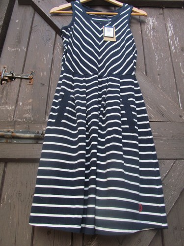 WOMENS HENRI LLOYD WHITE SRIPED EMMA DRESS ( SIZE XS ) NEW - Picture 6 of 7