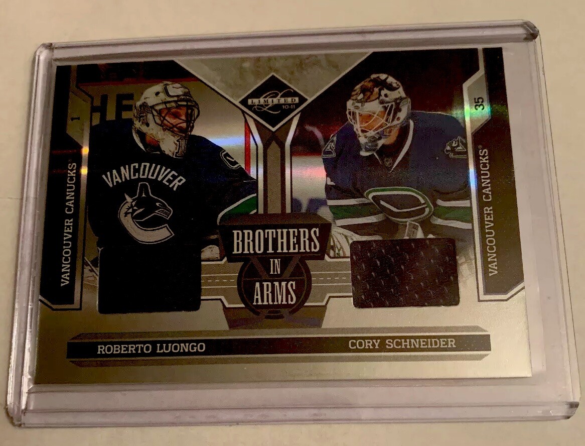 Panini “Brothers-in-Arms, Roberto Luongo/Cory Schneider, Vancouver
