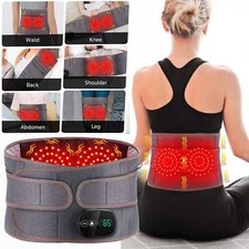Massage Belt Red Light Heating Therapy with Vibration for Lower Back Pain Relief