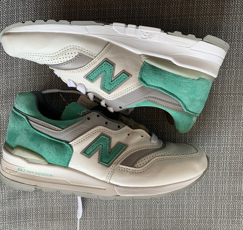 USA Leather Mens Sneakers Mint Green 