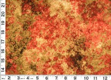 Red Orange Brown Tan Earth Jewels Blender Quilting Sewing Fabric by Yard 2272