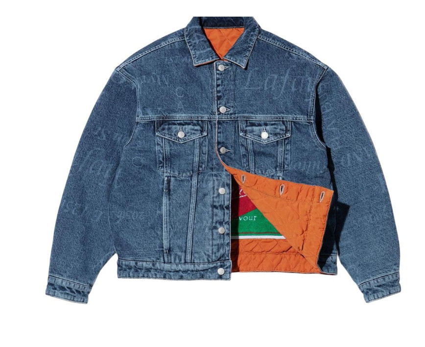 Supreme Martine Rose Reversible Trucker Jacket Size Large Washed Blue FW24 New