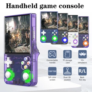 2026 Nouveau R36 Ultra Console de jeu portable rétro, 128GB Mini Jeu vidéo