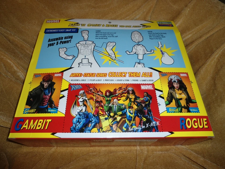 Kotobukiya Marvel Comics X-Men '92: Gambito y Pícaro 2 Pck Artfx+Estatua (PLS C NOTE) Foto 3 de 4