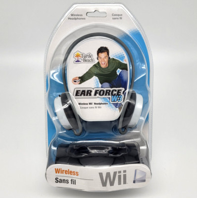 Turtle Beach Ear Force W3 Wireless Headset Nintendo Wii ~ Neu & Versiegelt