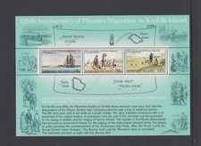 NORFOLK Island 1981 125th Anniversary of Pitcairn Migration MINISHEET  MNH