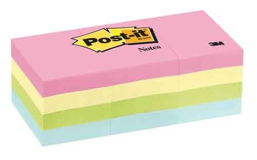Post-it Notes 1.5"x2" Pastel Colors 100 Sheet Pad/12 Pads Office Home School - Picture 1 of 1