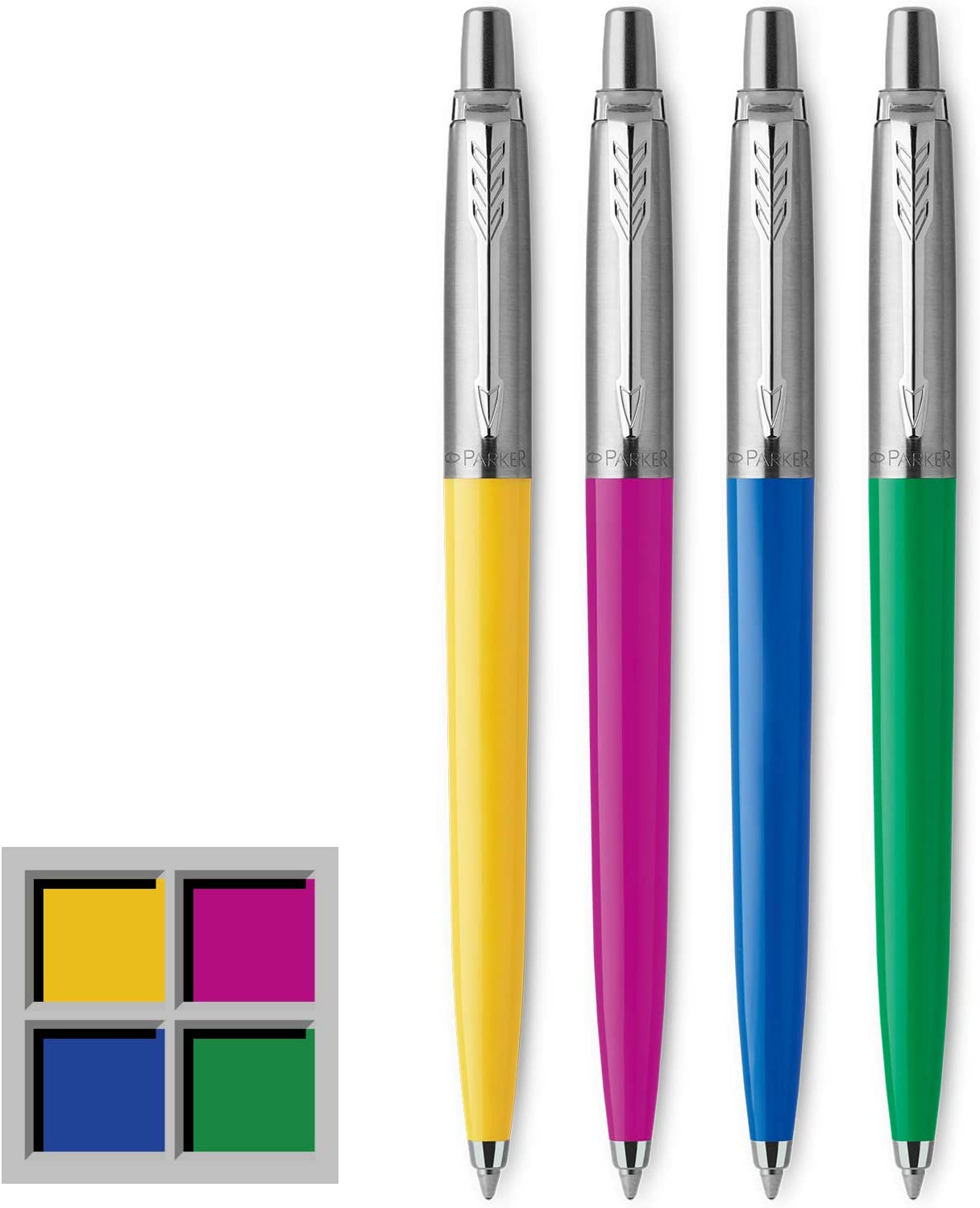 4Pcs Jotter Originals Ballpoint Pen Collection | Medium Point | Black Ink |