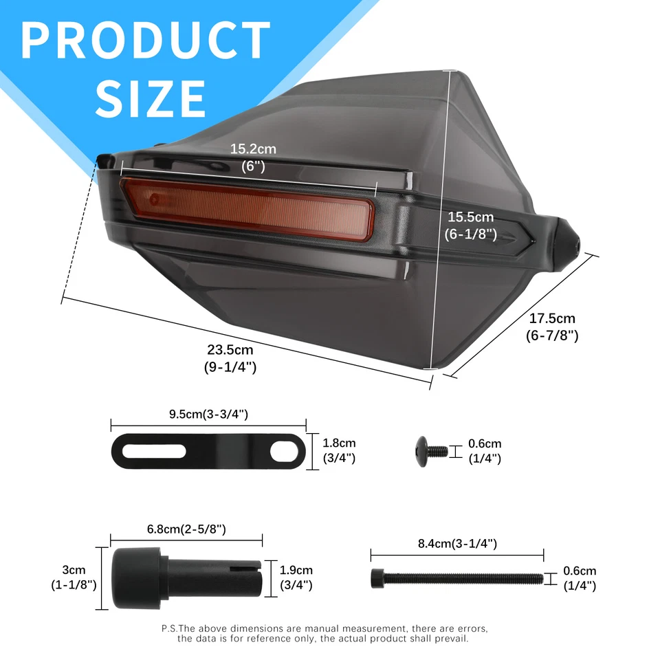 Pair 7/8" ATV Motorcycle Handlebar Handguard Guards Protector For Can Am Spyder - Изображение 2 из 4