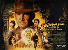 INDIANA JONES AND THE CRYSTAL SKULL quad poster print 30x40" HarrisonFord FREEPP