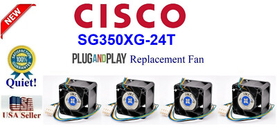 Pack of 4x Delta quiet version Fans Cisco SG350XG-24T Low Noise Best Home Office