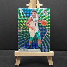 2019-20 Panini Mosaic Malik Monk #112 Green Swirl Prizm 09/10 Charlotte Hornets