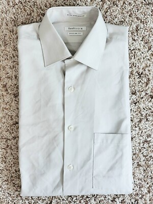 van heusen men's classic fit herringbone dress shirt Cronbie Long Sleeve Stain Shield Shirt Herringbone Print main image 1
