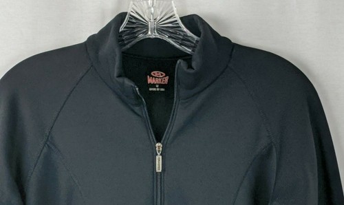 MARCADOR MUJER CREMALLERA NEGRA LANA CARCASA DE ESQUÍ Sudadera Ocio Deportivo Ropa TALLA M - Imagen 2 de 4