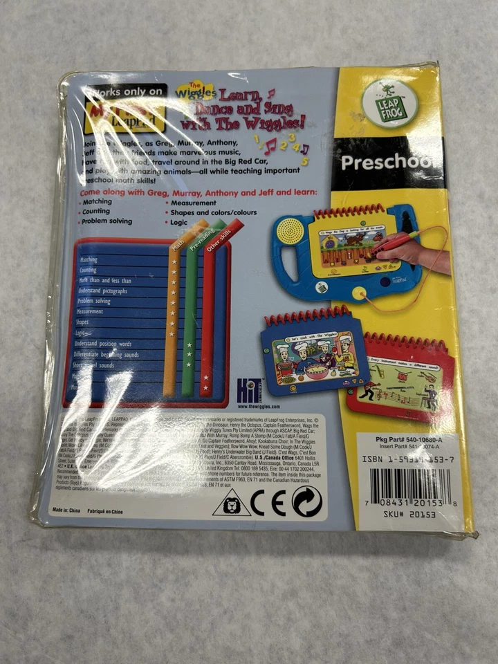 Leap Frog My First LeapPad Wiggles Learn Dance Sing Cartridge And Book - Image 2 of 2