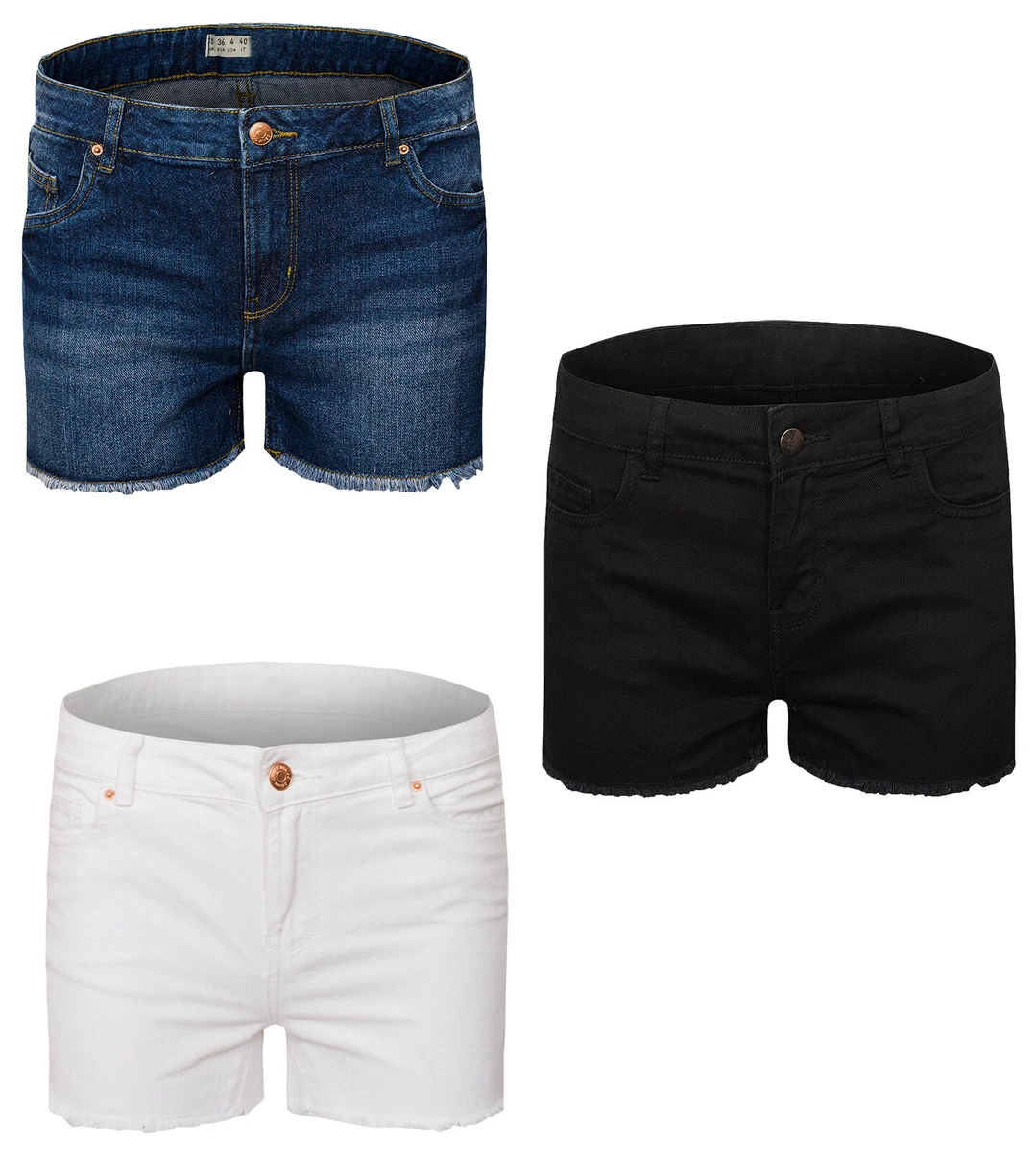 Ripped hem cheap shorts